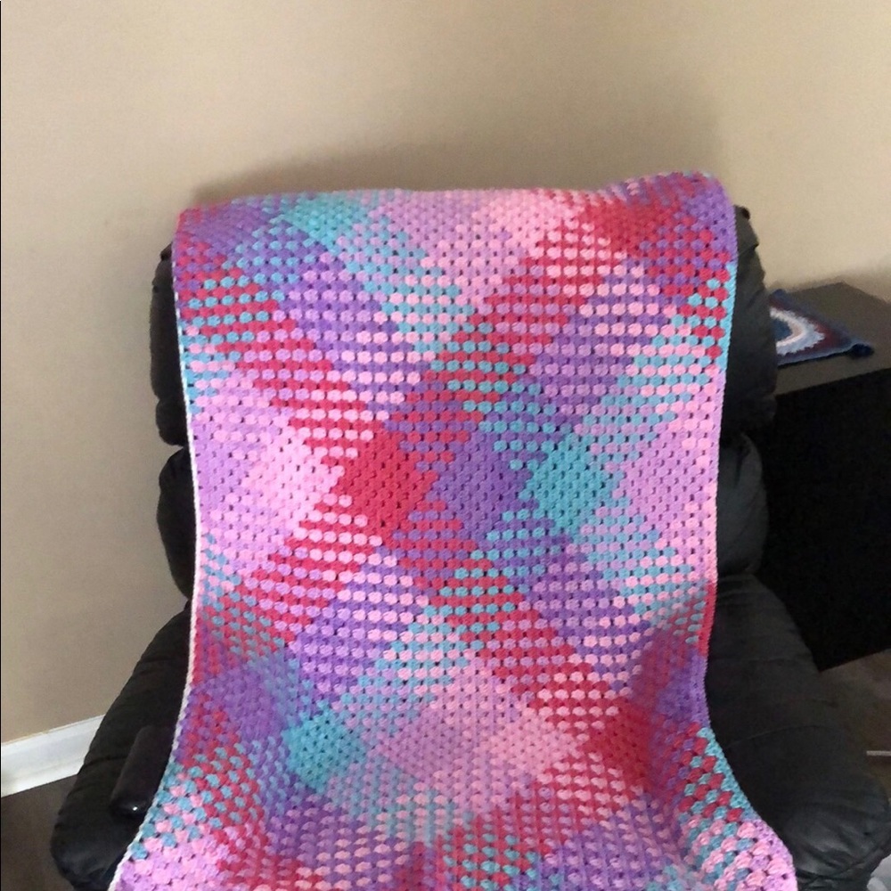 Hand crocheted baby blanket